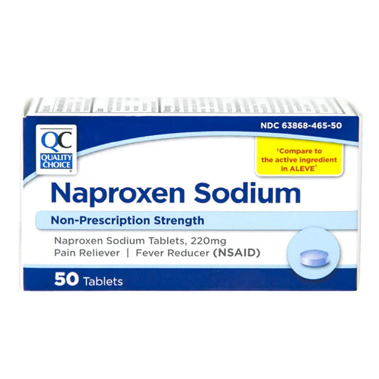 Naproxen Sodium 220 mg Tablets, 50 ct